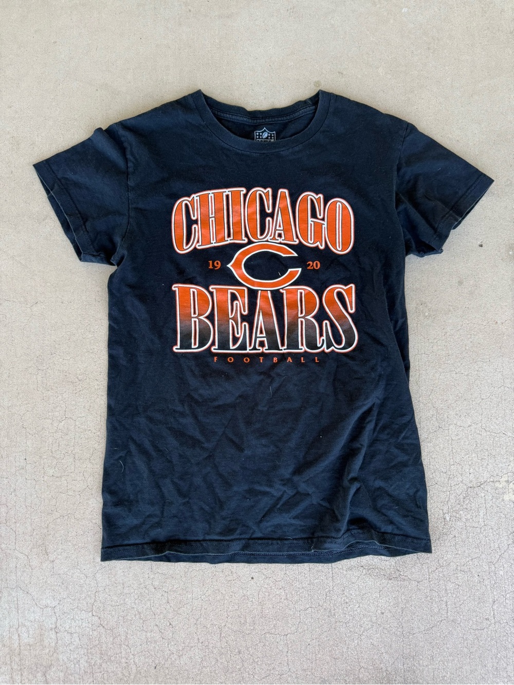 Chicago Bears NFL 2020 Double-Sided Graphic T-Shirt Black Small